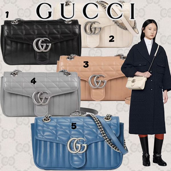 グッチ★〔GGマーモント〕スモール ショルダーバッグ コピー 5色★すぐ届く!443497UM8AN1000